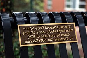 Bench plaque
