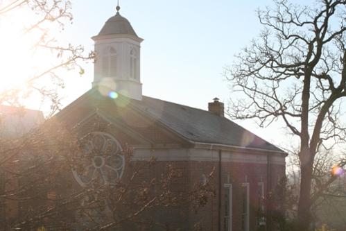 LaGrange College chapel bathed in sunlight