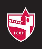 Red LaGrange College logo on a dark background
